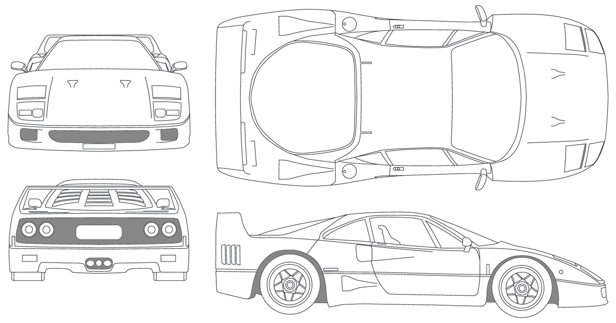 Automobilis Ferrari F40