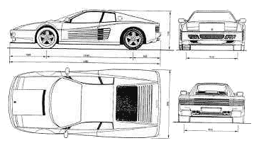 小汽車 Ferrari Testarossa