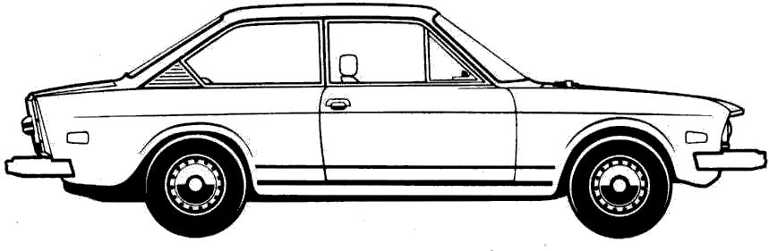 Mašīna FIAT 124 Coupe 1975