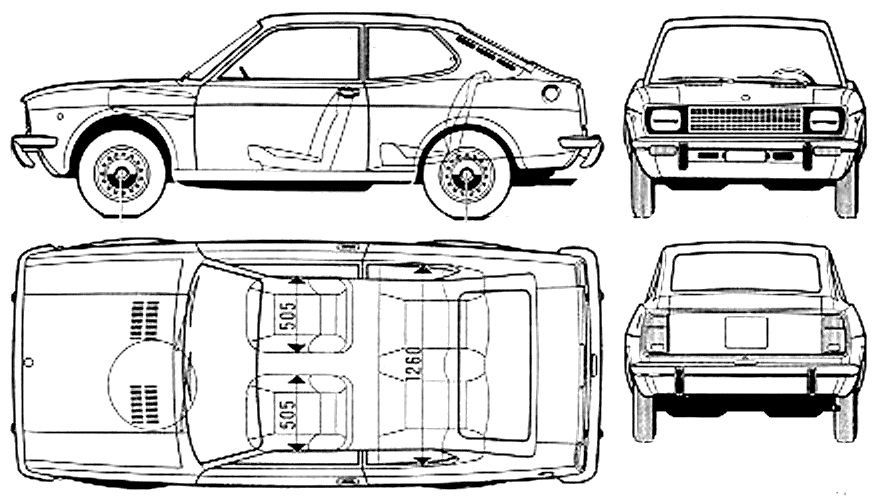 小汽車 FIAT 128 Coupe
