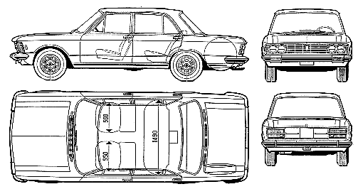 자동차 FIAT 130 1973