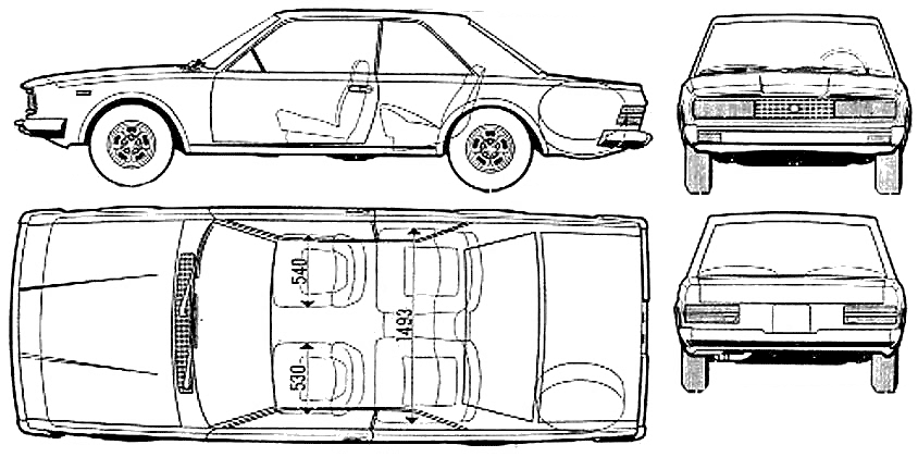 Karozza FIAT 130 Coupe
