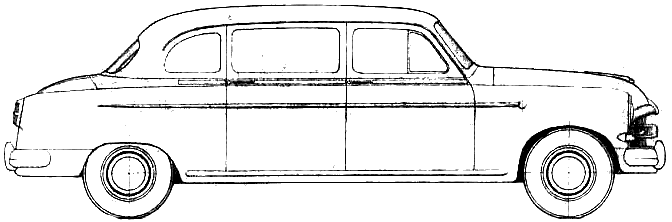 Auto FIAT 1400 A Limousine Lombardi 1954