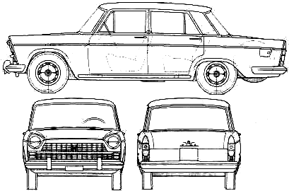 Automobilis FIAT 1800 1961