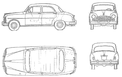 자동차 FIAT 1900 Berlina 1952