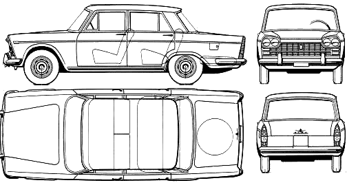 Cotxe FIAT 2300 1963