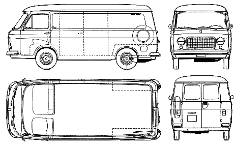 Automobilis FIAT 238 1973