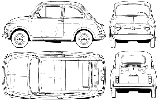 小汽車 FIAT 500 1968