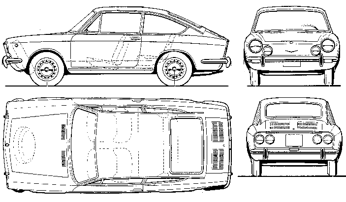 小汽車 FIAT 850 Sport Coupe