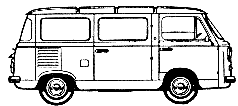 Automobilis FIAT 850T Bus