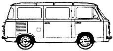小汽車 FIAT 850T Van