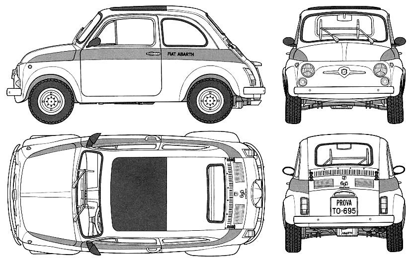 Automobilis FIAT Abarth 695SS 1964