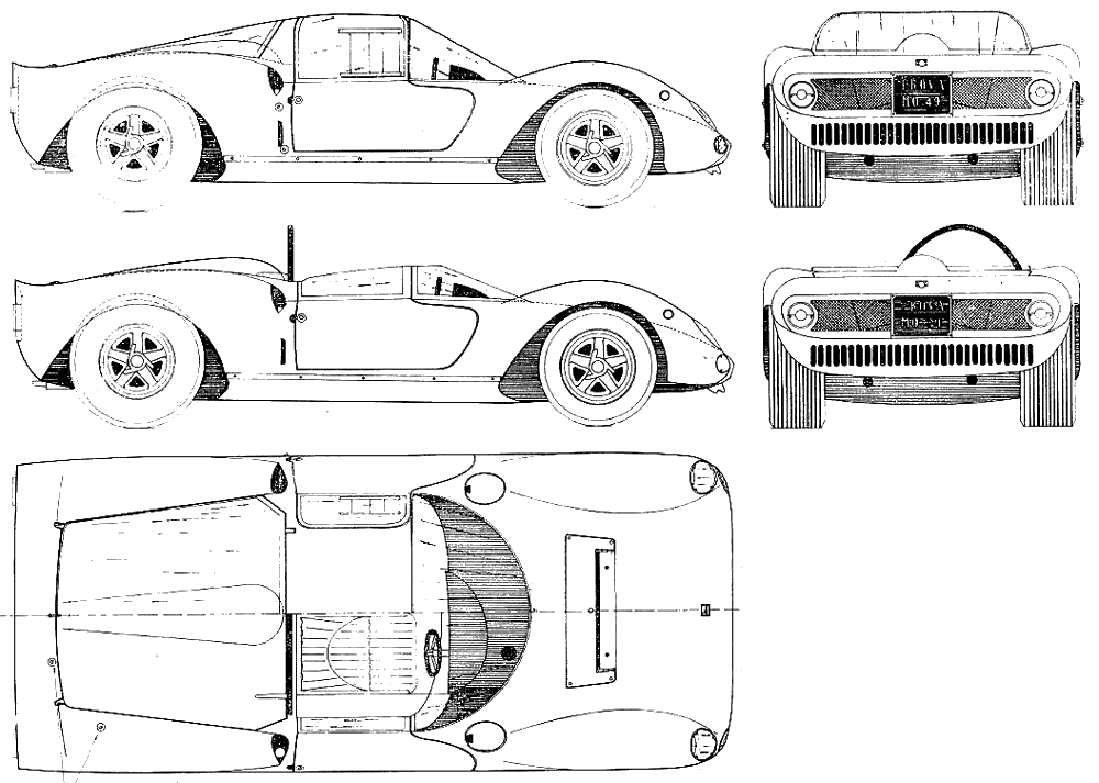 Cotxe FIAT Dino 166 P