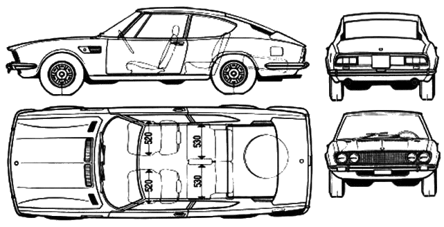 Mašīna FIAT Dino Coupe 1971