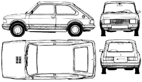 Mašīna FIAT Spazio TR 1986 (Argentina)