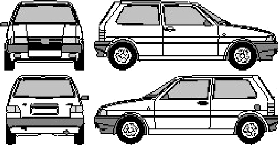 Automobilis FIAT Uno 3-Door 1992