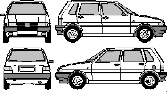 Automobilis FIAT Uno 5-Door 1992