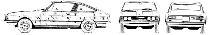小汽車 Moretti FIAT 128 Coupe