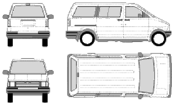 小汽车 Ford Aerostar Wagon SWB 1998 