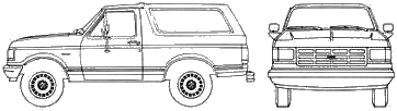 Auto Ford Bronco 1989
