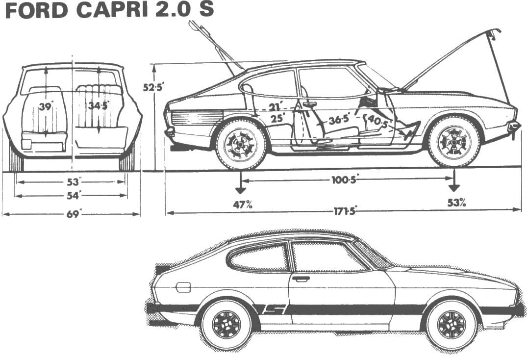 자동차 Ford Capri 20 S 