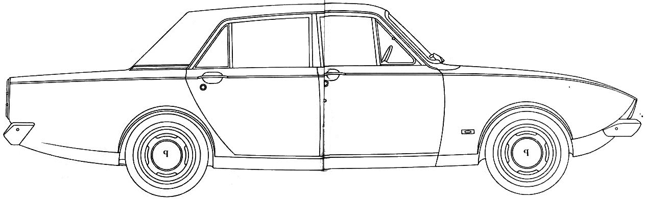 Karozza Ford E Corsair 1964