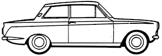 Karozza Ford E Cortina Mk. I 1200 