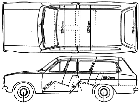 Auto Ford E Escort Mk. I Estate 1972