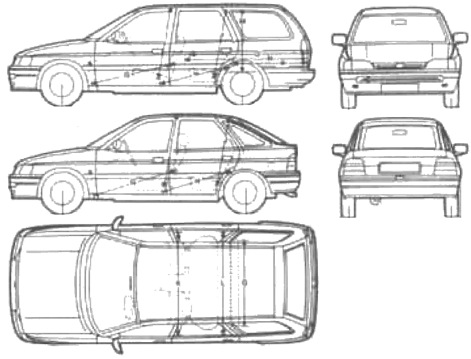 Auto Ford E Escort Mk. IV 1991 