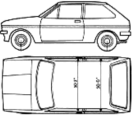 Auto Ford E Fiesta Mk. I 1979 