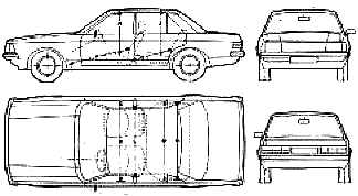 Auto Ford E Granada Mk. II 1980