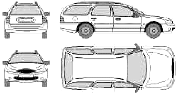 자동차 Ford E Mondeo Estate 1996