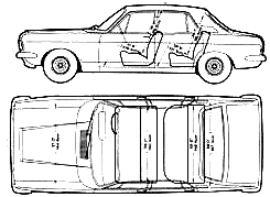 Karozza Ford E Zephyr Mk. IV 1967 