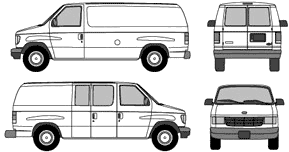 자동차 Ford Econoline Van 2003 