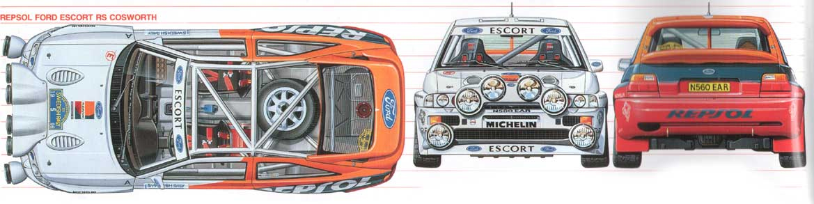자동차 Ford Escort RS Cosworth