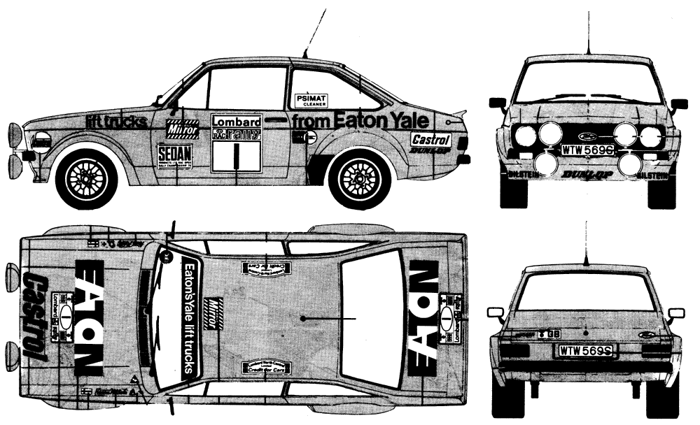 Mašīna Ford Escort RS 