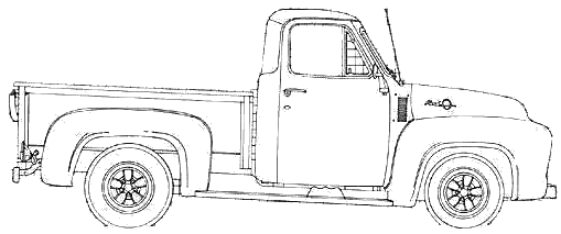 Automobilis Ford F-100 Pick-up 1955