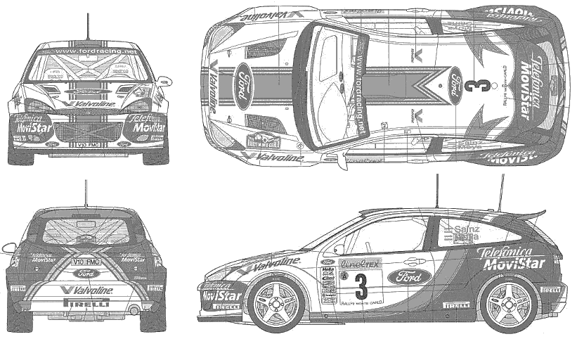 Mašīna Ford Focus RS WRC