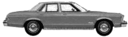 Car Ford Granada 4-Door Sedan 1975