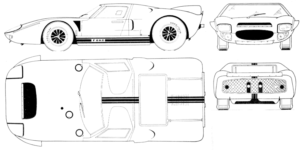 Automobilis Ford GT 40 