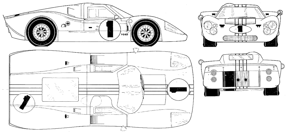 小汽车 Ford GT Mk. 2