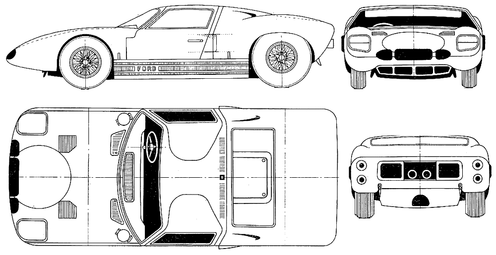 小汽车 Ford GT Racing Coupe 01