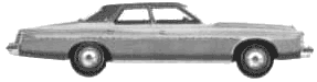 자동차 Ford LTD 4-Door Sedan 1975 