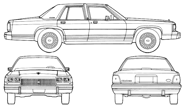 小汽车 Ford LTD Crown Victoria 1985