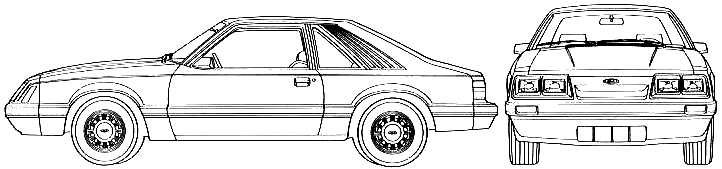 Karozza Ford Mustang 1986