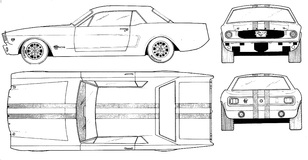 Automobilis Ford Mustang  2