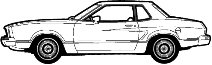 자동차 Ford Mustang II Coupe 1974