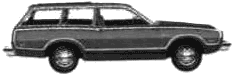 Automobilis Ford Pinto Squire Wagon 1975 