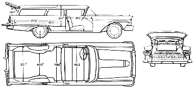 자동차 Ford Ranch Wagon 1958