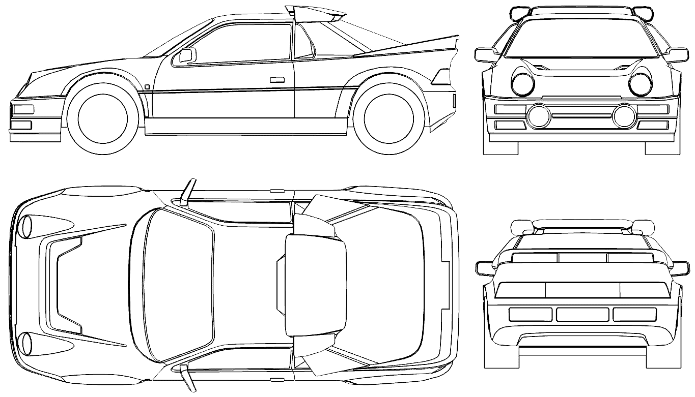 Karozza Ford RS 200